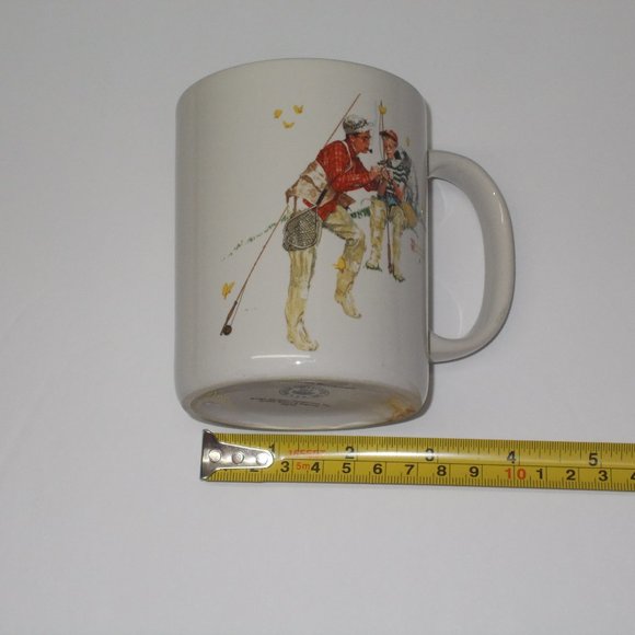 2 mugs "Trout Dinner" by Norman Rockwell - Picture 7 of 7